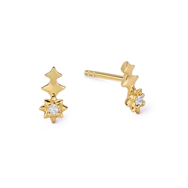 Gold Luna Sapphire Stud Earrings | Astley Clarke