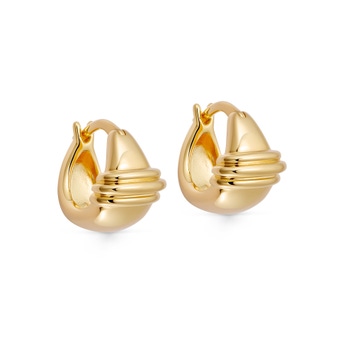 Gold Aurora Huggie Earrings | Astley Clarke