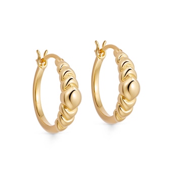 Gold Aurora Bold Hoop Earrings | Astley Clarke