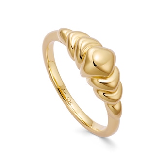 Gold Aurora Bold Dome Ring | Astley Clarke
