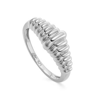 Silver Aurora Slim Dome Ring | Astley Clarke