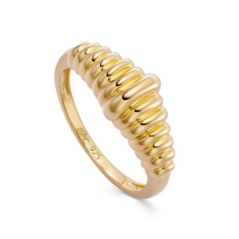 Gold Aurora Slim Dome Ring | Astley Clarke