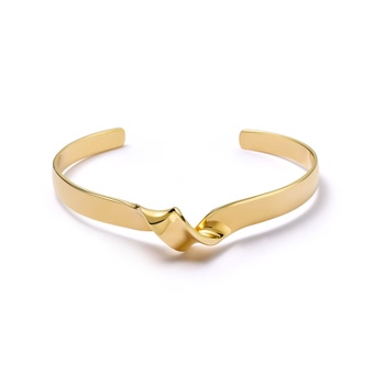 Gold Floe Cuff Bangle | Astley Clarke