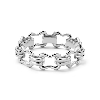 Silver Floe Link Ring | Astley Clarke