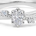 Solid White Gold Lab Grown Diamond Interstellar Diamond Ring