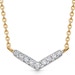 Solid Gold Lab Grown Diamond Interstellar V Necklace