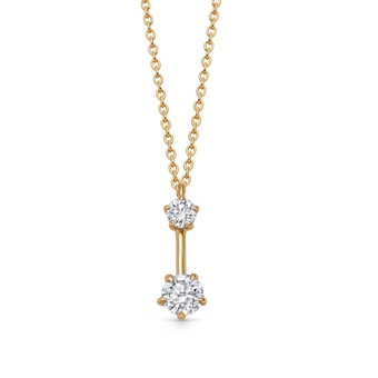 Solid Gold Lab Grown Diamond Interstellar Drop Necklace | Astley Clarke