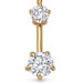 Solid Gold Lab Grown Diamond Interstellar Drop Necklace