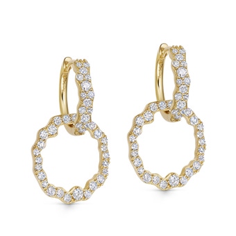 Solid Gold Asteri Lab Grown Diamond Hoop Earrings | Astley Clarke