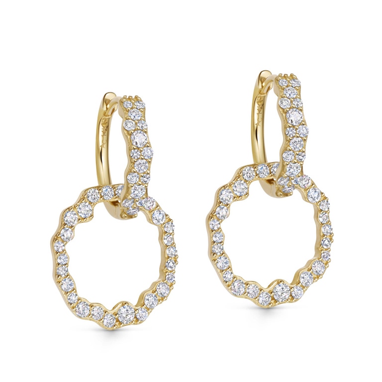 Solid Gold Asteri Lab Grown Diamond Hoop Earrings | Astley Clarke