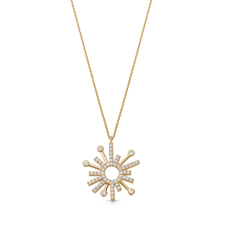Solid Gold Nova Lab Grown Diamond Drop Pendant Necklace | Necklace