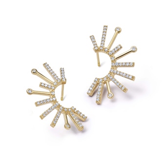 Solid Gold Nova Lab Grown Diamond Twist Stud Earrings | Astley Clarke