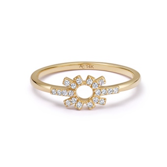 Solid Gold Mini Nova Lab Grown Diamond Ring | Astley Clarke