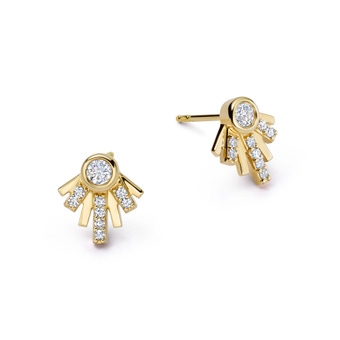 Solid Gold Atomic Lab Grown Diamond Stud Earrings | Astley Clarke