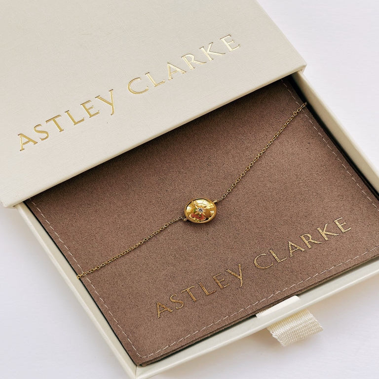 Gold Biography Chain Locket Bracelet
