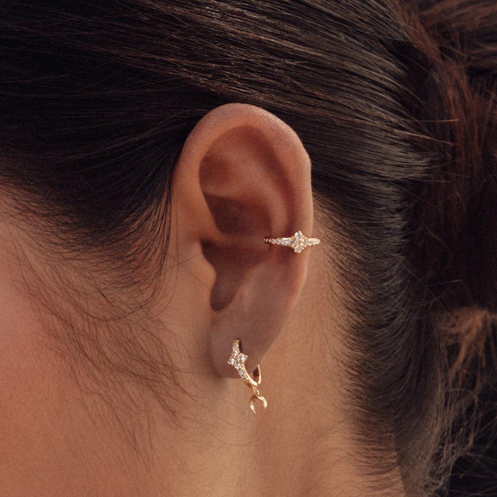 Gold Luna Light Ear Cuff Astley Clarke