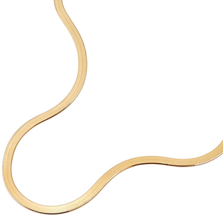 18ct yellow gold vermeil chunky snake chain