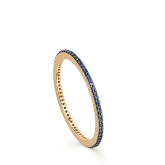Sapphire Eternity Interstellar Ring In 14ct Yellow Gold | Astley Clarke