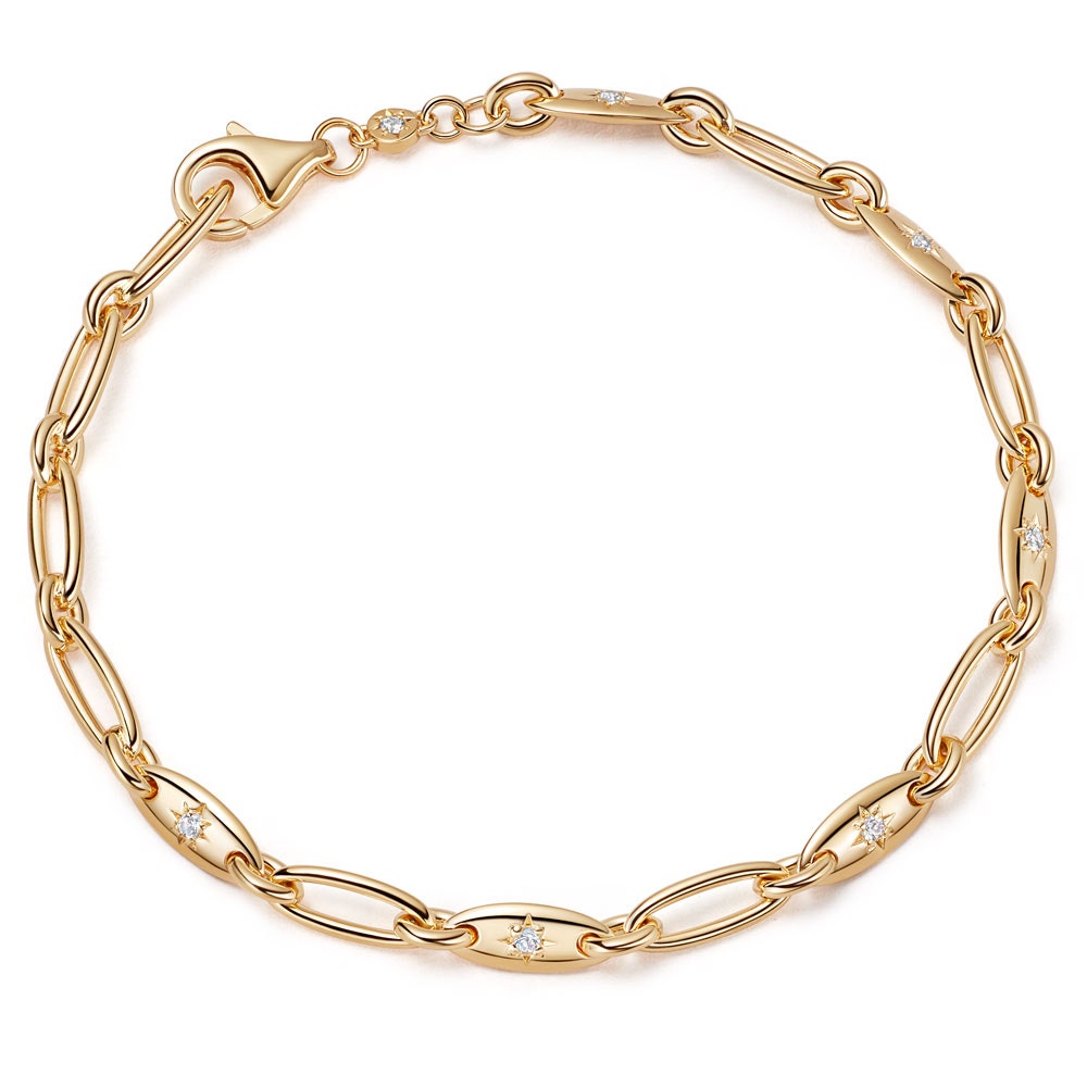 Gold vermeil shop chain bracelet