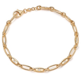 Gold Celestial Orbit Chain Bracelet