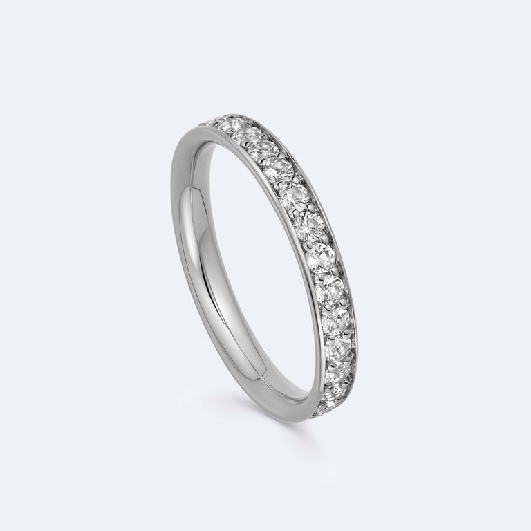 Polaris Eternity Ring in Sterling Silver