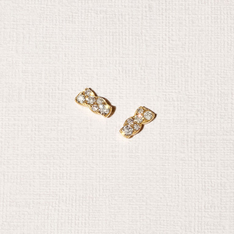 Asteri Bar Studs | 14 Ct Yellow Gold
