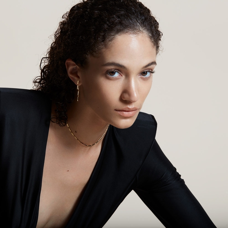 Aubar Drop Earrings in Yellow Gold Vermeil | Yellow Gold Vermeil | Astley Clarke London