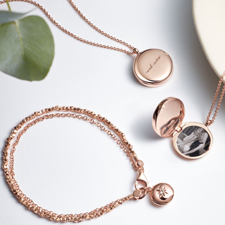 personalised rose gold jewellery