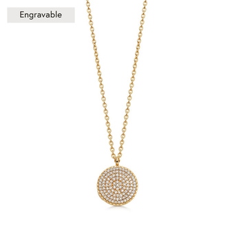 Solid Gold Icon Locket Natural Diamond Locket Necklace