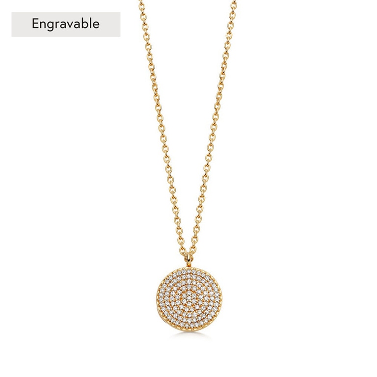 Solid Gold Icon Locket Natural Diamond Locket Necklace