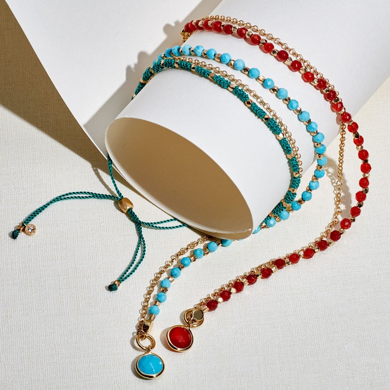 Strength Skinny Biography Bracelet in Yellow Gold Vermeil | Astley Clarke