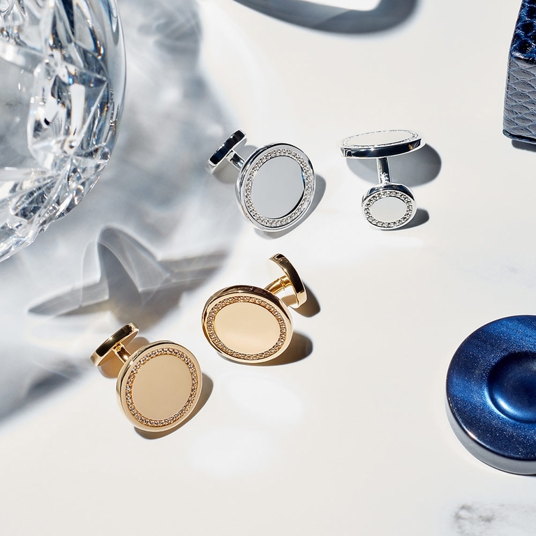 Silver Cosmos Cufflinks