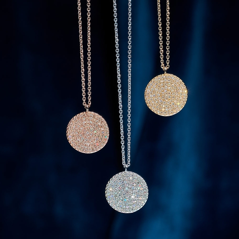 Icon Diamond Pendant Necklace in White Gold | 14ct Gold Jewellery | Astley Clarke
