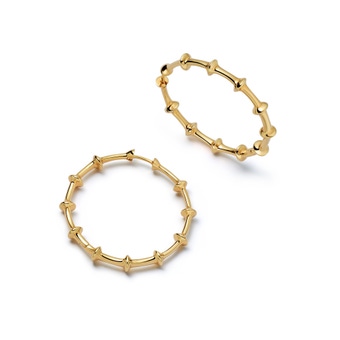 Gold Luna Light Maxi Hoop Earrings | Astley Clarke