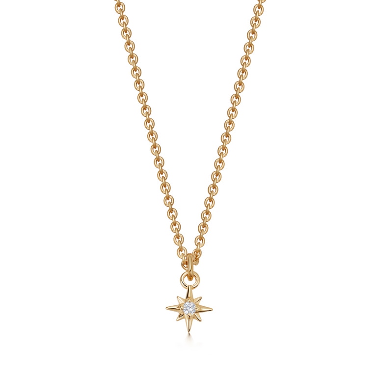 Polaris Tiny Star Pendant Yellow Gold Vermeil
