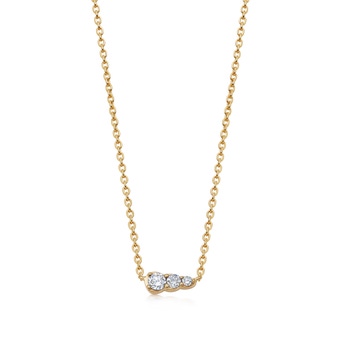 Diamond Mini Interstellar Pendant in 14ct Yellow Gold | Astley Clarke