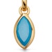 Gold December Turquoise Birthstone Pendant Necklace