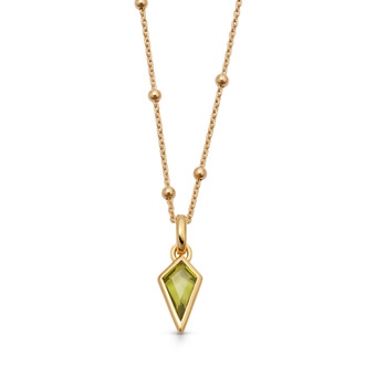 Gold August Peridot Birthstone Pendant Necklace | Astley Clarke