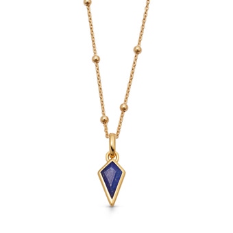 Gold September Lapis Birthstone Pendant Necklace | Astley Clarke