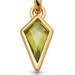 Gold August Peridot Birthstone Pendant Necklace