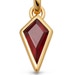 Gold January Red Garnet Birthstone Pendant Necklace