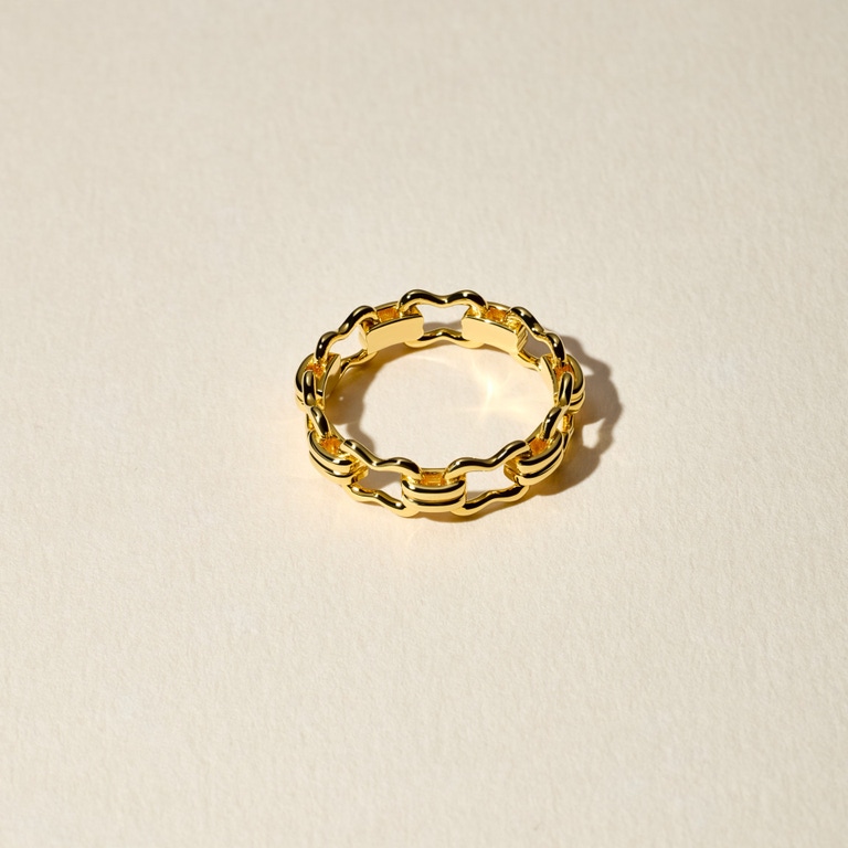 Silver Floe Link Ring | Astley Clarke