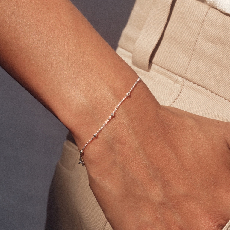 Silver Aurora Station Bracelet