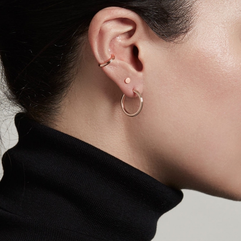 Small Linia Hoop Earrings
