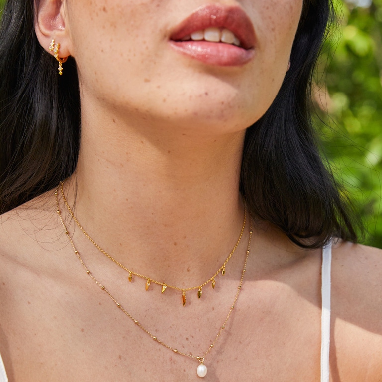Gold Luna Sapphire Stud Earrings | Astley Clarke