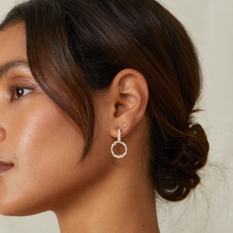 Solid Gold Asteri Lab Grown Diamond Hoop Earrings | Astley Clarke