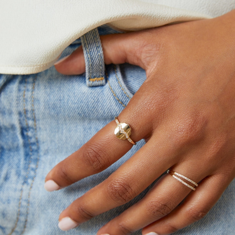 Solid Gold Asteri Lab Grown Diamond Ring | Astley Clarke