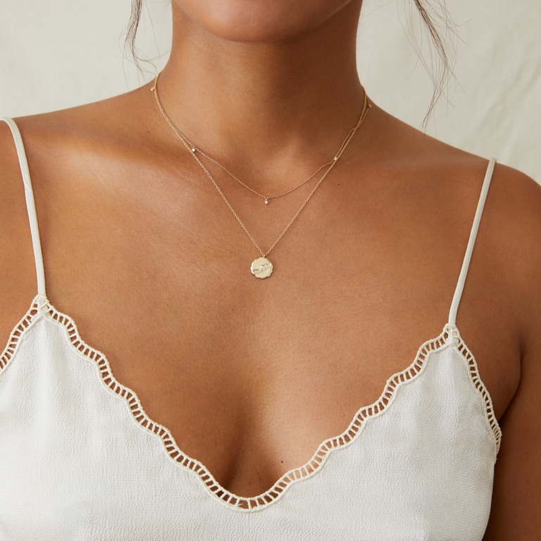 Solid Gold Asteri Lab Grown Diamond Pendant Necklace | Astley Clarke