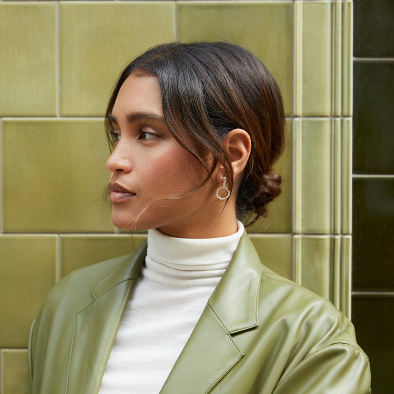 Solid Gold Asteri Lab Grown Diamond Hoop Earrings | Astley Clarke