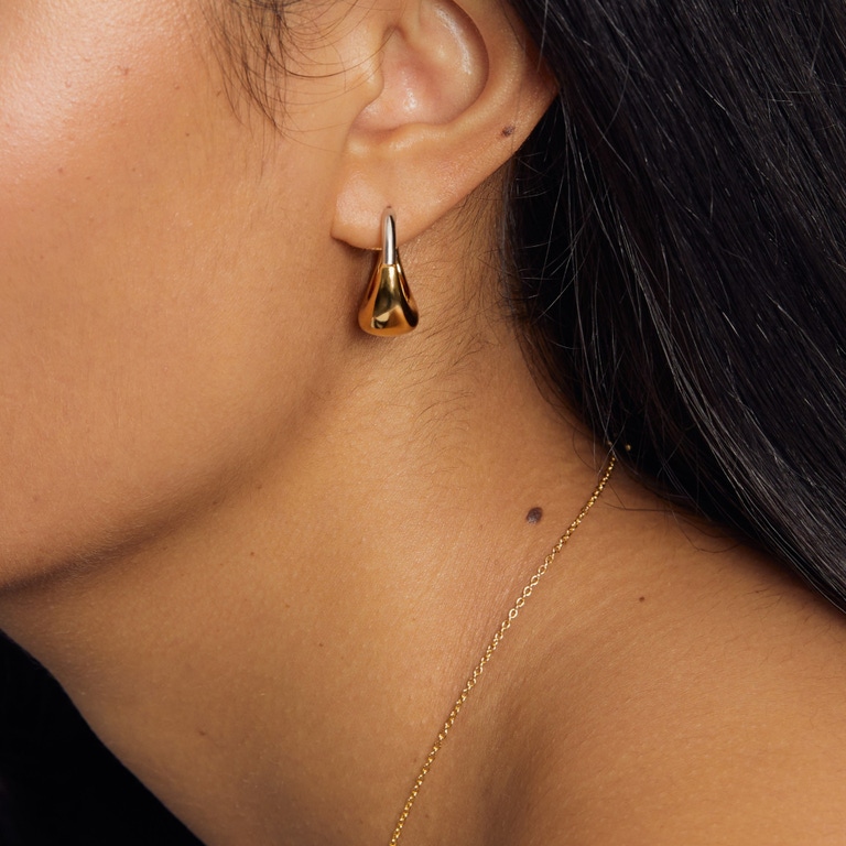 Gold & Silver Chunky Aurora U-Hoop Earrings | Astley Clarke
